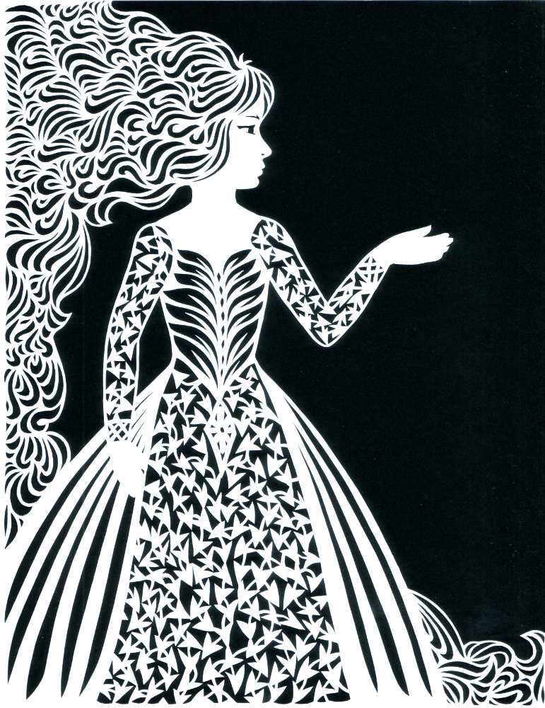Ivy Lady - Paper Cut Art picture